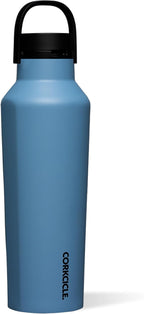 Corkcicle Sport Canteen - Keeps Drinks Cold 25 Hours - Stainless Steel Water Bottle - Triple-Insulated - Spill-Proof - Summer Drinkware Gift - Keeps Drinks Ice Cold - 20 oz - River
