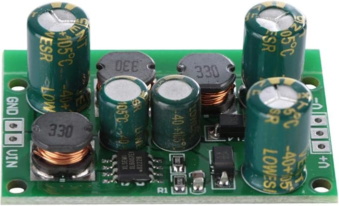 YWBL-WH DC-DC Positive & Negative Voltage Boost Converter Output 5V, 6V, 9V, 10V, 12V, 15V, 18V, 24V (Output Voltage 15VDC) - Green USB Type C Converter