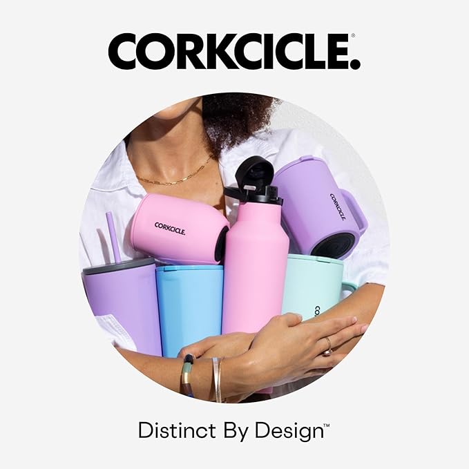 Corkcicle Classic Canteen Insulated Water Bottle - Stainless Steel Reusable Tumbler - Triple Insulated - Keeps Drinks Cold 25 Hours or Hot 12 Hours - Cupholder Friendly - Gloss White - 25 oz