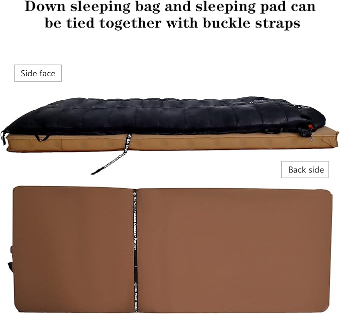 -10°F 0°F 10°F 15°F Down Sleeping Bag for Adults,800/650 Fill Power,Ultralight Wearable 4 Season Cold Weather Rectangle Sleeping Bag for Camping Hiking,Can be Used as a Down Blanket or Cloak