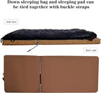 -10°F 0°F 10°F 15°F Down Sleeping Bag for Adults,800/650 Fill Power,Ultralight Wearable 4 Season Cold Weather Rectangle Sleeping Bag for Camping Hiking,Can be Used as a Down Blanket or Cloak