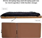 -10°F 0°F 10°F 15°F Down Sleeping Bag for Adults,800/650 Fill Power,Ultralight Wearable 4 Season Cold Weather Rectangle Sleeping Bag for Camping Hiking,Can be Used as a Down Blanket or Cloak