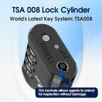 SURE LOCK TSA Approved Luggage Lock – 3-Digit Resettable Combination Padlock with Open Alert Red Dot, Large Easy-Read Dials for Suitcases, Backpacks, Gym & School Lockers
