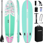 Inflatable Stand-Up Paddle Boards – Available 32"/33"/34" Widths Inflatable Paddle Board with SUP Accessories, Camera Mount, Basic All-Around SUP Board for All Skill Levels, Up to 450lbs
