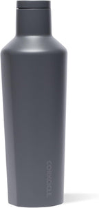Corkcicle Classic Canteen - Keeps Drinks Cold for 25 Hours - Triple-Insulated Stainless Steel - Dishwasher Safe - Summer Drinkware Gift - Keeps Drinks Ice Cold - 16 oz - Flint