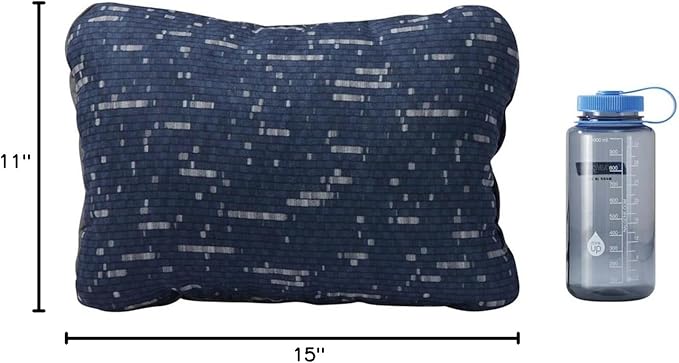 Therm-a-Rest Compressible Cinch Camping and Backpacking Pillow, Small - 12 x 16 Inch, Warp Speed Print