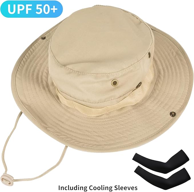 Sun Hats for Men Women Bucket Hat UPF 50+ Boonie Hat Foldable UV Protection Hiking Beach Fishing Summer Safari