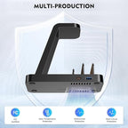 Wireless Charger for iPhone - 5 in 1 Charging Station for Multiple Devices Apple: Fast Wireless Charging Stand Dock for iPhone 17 16e 16 15 14 13 12 Pro Max Apple Watch Airpods