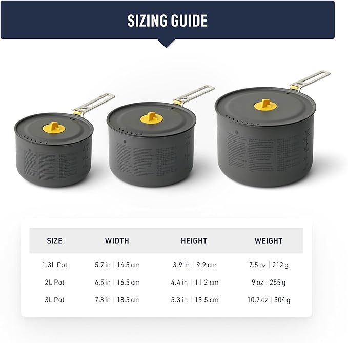 Sea to Summit Frontier Ultralight Camping Cooking Pot