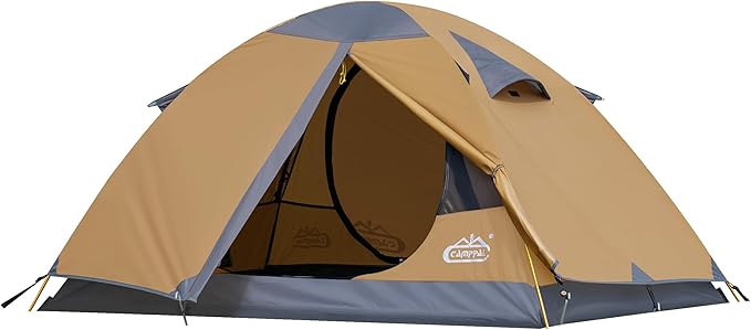 2 Person Backpacking Tent, Waterproof Windproof Two Person Tent, Lightweight Easy Setup 2 Man Tent for Camping Hiking Cycling