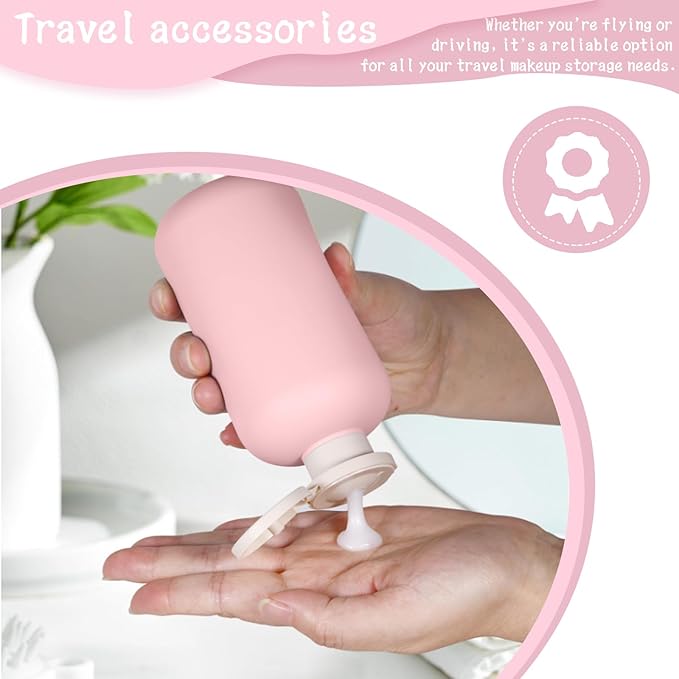 3-Pack Leakproof Travel Bottles - 10 oz Squeeze Shampoo & Lotion Containers with Locking Flip Caps, Food Grade HDPE/PP, for Toiletries, Gym, Camping (Green, Blue, Pink)