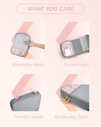 BAGSMART 6 Set /4 Set/2 Set Compression Packing Cubes for Travel, Lightweight Luggage Organizer Bags, Durable Space Saver Bags Travel Essentials