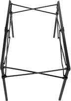 Heavy-Duty Roll-Top Table for Camping - Portable Aluminum-Top Folding Table with Steel Frame by Caddis Sports (Medium)