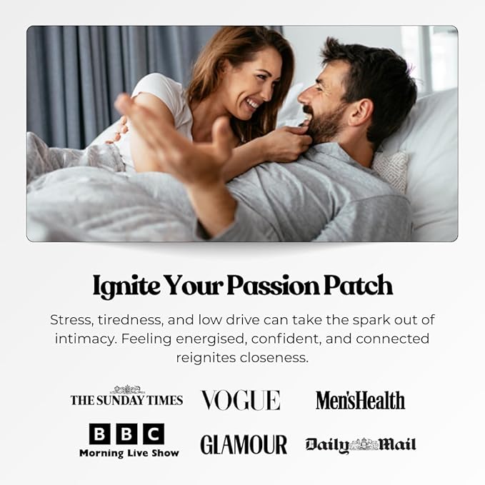 The Patch Collection® - High Potency Libido Patch | Ginseng, Tribulus Terrestris, L-Arginine, Fo-Ti | 100% Natural & Vegan, Latex Free (Pack of 15)
