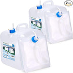 INNO STAGE 2 Pack Collapsible Water Container 2.6 Gallon with Spigot, Camping Water Storage Carrier Jug for Outdoors