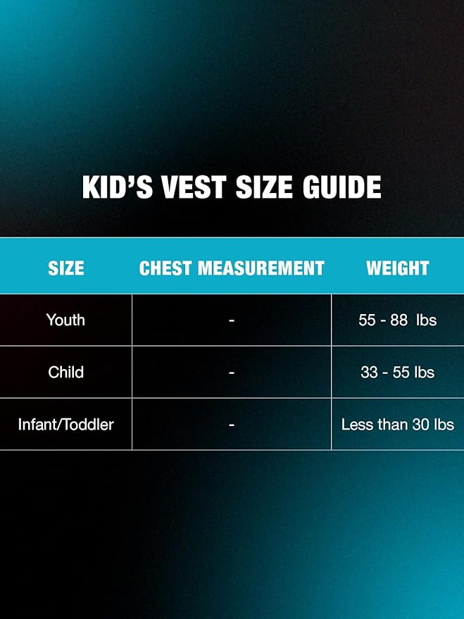 HyperLite Elite Infant/Toddler, Child & Youth Life Jackets – USCG Approved for Boating, Water Sports & Swimming