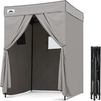 EAGLE PEAK Flex Compact 5x5 Pop-up Canopy Changing Room, Portable Privacy Dressing Room for Indoor Fashion Photoshoots, Camping, or Pool, Gray