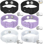 Hion Motion Sickness Bracelets Sea Sickness Wristbands for Motion Sickness/Morning Sickness/Pregnancy Nausea Anti Nausea Bands Acupressure Wristband(3Pairs-Black+Purple+Transparent)