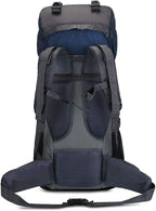 Bseash 60L Internal Frame Waterproof Hiking Camping Backpack with Rain Cover, Large Outdoor Sport Travel Daypack Rucksack