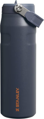 Stanley IceFlow Flip Straw 2.0 Water Bottle 24 oz | Built-In Straw with Larger Opening | Lightweight and Leak Resistant | Insulated Stainless Steel | BPA-Free | Twilight