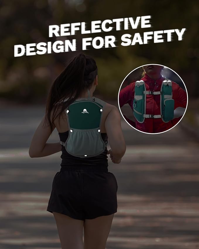Running Vest for Women and Men, Hydration Running Backpack, Runners Vest, Hydration Vest for Walking, Marathon, Hiking