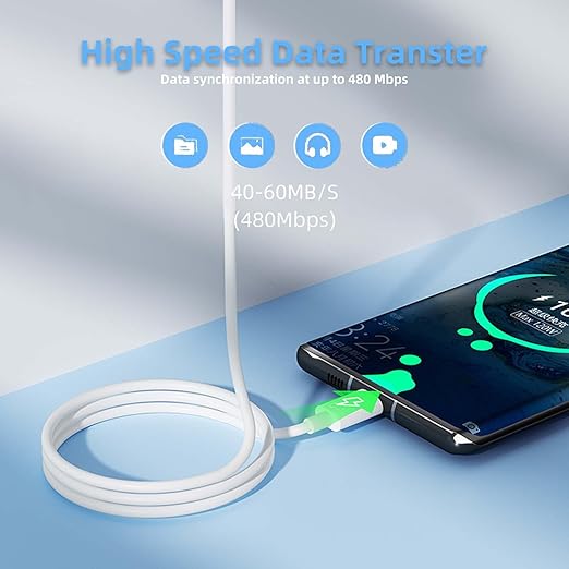 Car Play Cable iPhone 15 USB A to USB C Cord for iPhone 16E 16 15 Pro Max 15 Plus, iPad 10th, iPad Pro iPad Air 5th/4th, Mini 6th Gen Type C Charger Charging Cable, Nintendo Switch, LG,Sony,OnePlus