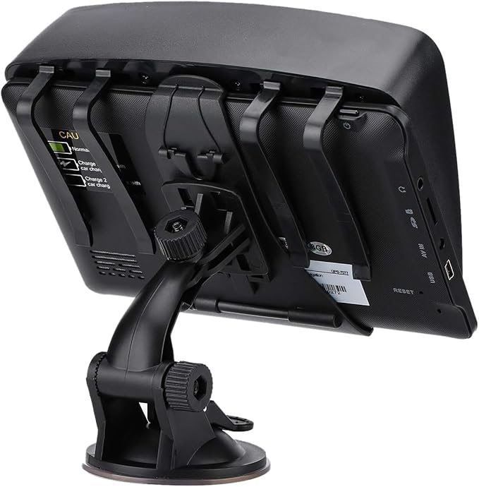 GPS Navigator for Car Truck RV, Latest 2025 Map, 7 inch Touch Screen Real Voice Spoken Turn-by-Turn Direction Reminding Navigation System for Cars, Vehicle GPS with Speed and Red Light Warning