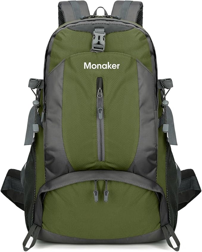 40L Hiking Backpack with Separate Shoe Compartment & Waist Support – Multi-Pocket Design, Emergency Whistle – Ideal for Camping, Trekking & Travel