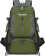 40L Hiking Backpack with Separate Shoe Compartment & Waist Support – Multi-Pocket Design, Emergency Whistle – Ideal for Camping, Trekking & Travel