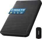 KingCamp Self Inflating Sleeping Pad, R 7.9 Air & Foam Camping Mattress 2 Person, 3" Thick Full Size Double Sleeping Pad with Pump Sack for Camp Tent Outdoor Car, PVC Free (Black)