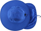 Home Prefer UPF 50+ Mens Wide Brim Fishing Hat with Neck Flap Sun Hat for Men Women Sun Protection Cap