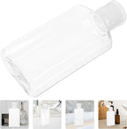 OSALADI 5pcs 100ml Travel Lotion Bottles with Flip Cap, Portable Refillable Plastic Squeeze Containers for Toiletries and Cosmetics
