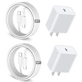 6FT iPhone 17 16 15 Charger Fast Charging, 2Pack 20W USB C Apple Charger Travel Plug Block Phone Charging Cable Cord for iPhone 17 Air/17 Pro/17 Pro Max/16e/16 Pro Max/16 Plus/15/15 Pro/15Pro Max/iPad