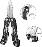2 Pcs 14-In-1 multi tool pocket knife, Multi tool with Safety Locking- Stainless Steel,