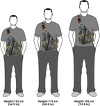 KL928 Canvas Sling Bag - Small Crossbody Backpack Shoulder Casual Daypack Rucksack for Men Women(Large Version)