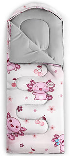 QOOMO Camping Sleeping Bags,3 Season Warm & Cool Weather,Lightweight,Waterproof Sleeping Bags for Adults & Kids,Traveling,and Outdoors,Camping Gear Equipment