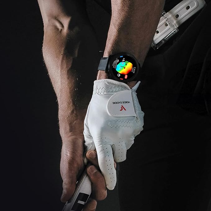 Voice Caddie T11 PRO GPS Golf Watch AMOLED Display, Green Undulation, Subscription Free, 40k+ Preinstalled Courses w/Shot Tracking, Practice Tempo Mode, Putt View, 1.3" OLED Touchscreen Plus V-A.I.