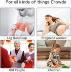 Deer's Life Portable Collapsible Stool with Cushion Pad, Retractable Folding Telescopic Camping Seat for Adults, Small Lightweight Sturdy Adjustable Stools for Travel,Kitchen,Garden,Fishing