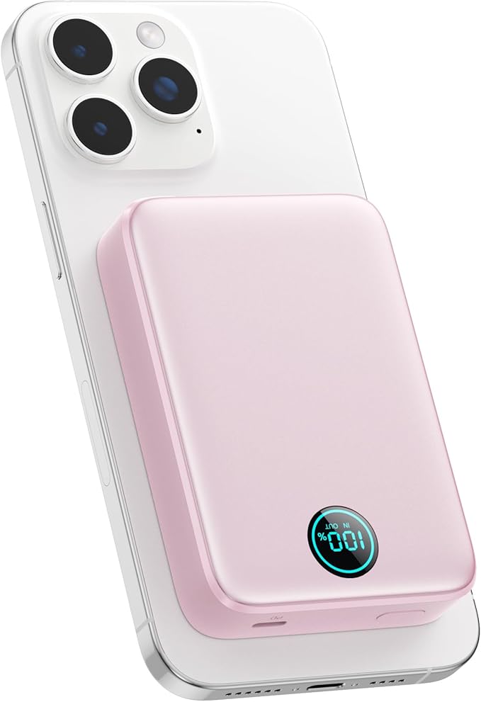 Magnetic Portable Charger 10800mah for Magsafe Battery Pack, Wireless Power Bank with 25W PD Fast Charging & LCD Display, Compatible with iPhone 16/15/14/13/12 Pro/Pro Max/Plus