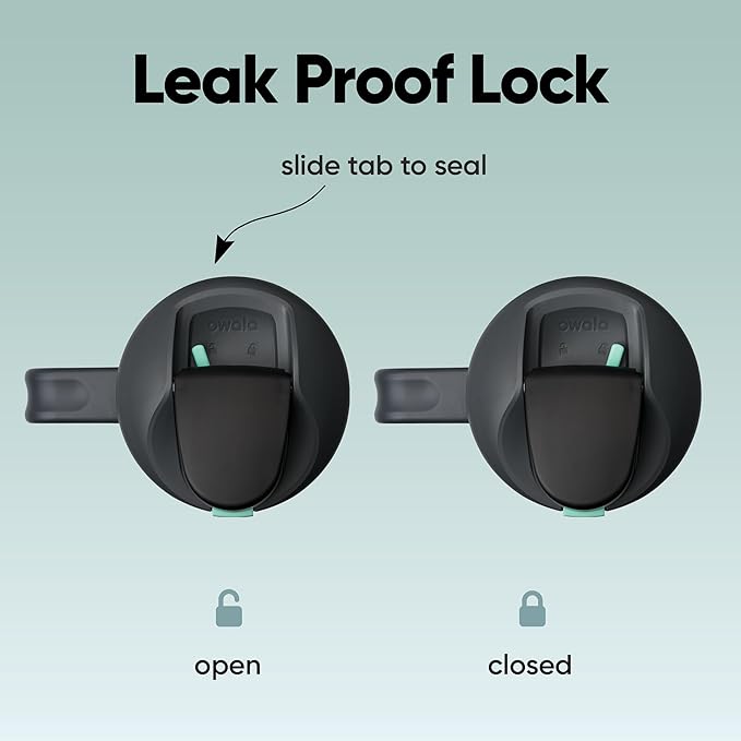 Owala FreeSip Tumbler Insulated Stainless Steel Water Bottle with Built-in Straw and Side Handle, For Travel, Work, School, and Sports, 40oz, BPA Free, Leak Proof, Foggy Tide