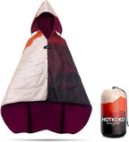 Waterproof Stadium Blanket, Soft Warm Fleece Camping Blanket Wearable Camp Blanket for Outdoor Camping, Picnic, Stadium, Sports, Beach, Car