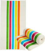 Loon & Lake Luxury Oversized Beach Towels - Retro Stripes| Oversized 40" x 70" | Crafted from 100% Combed Cotton | Ultra Plush & Super Soft | Retro Collection 1984