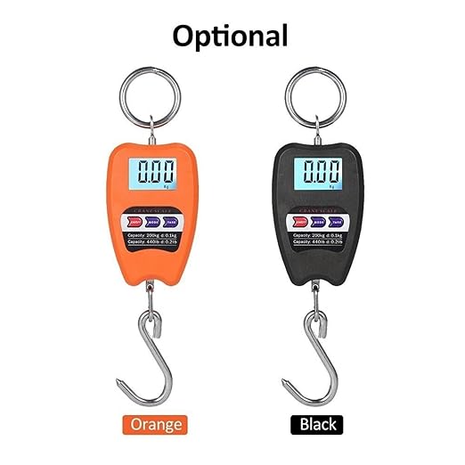 3Pcs 200KG High Precision Digital Luggage Scale with LCD Display, Portable Electronic Hook Scale for Travel and More
