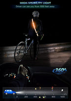 LED Reflective Belt Sash for Walking at Night, Night Running Safety Gear High Visibility Rechargeable LED Light Up Running Belt for Runners Walkers Men Women