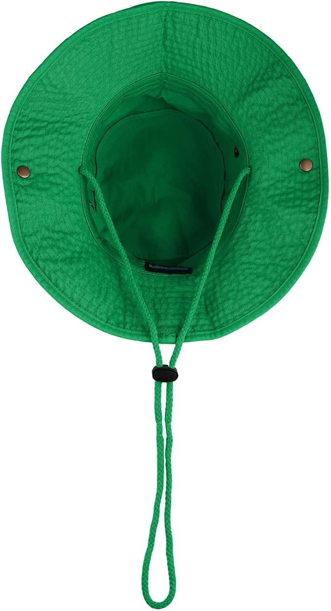 Wide Brim Hiking Fishing Safari Boonie Bucket Hats 100% Cotton UV Sun Protection for Men Women Outdoor Activities