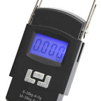 Digital Luggage Scale 110lb /50kg Portable Mini Electronic Scale with Fishing Hook Tare Function Backlit LCD Display Luggage Scales for Suitcases with Hook Handheld Luggage Scale with Hook