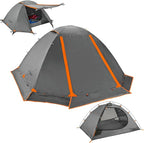 Clostnature Libra Lightweight Backpacking Tent - 1/2 Person 4 Season Ultralight Waterproof Camping Tent, Large Size Easy Setup Tent for Winter, Cold Weather, Family, Outdoor, Hiking and Mountaineering