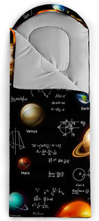 AILONEN Outer Space Astronaut Camping Sleeping Bags,Lightweight & Waterproof,3 Season Warm & Cool Weather,Cartoon Sleeping Bags for Kids,Boys Girls Travelling,Outdoors