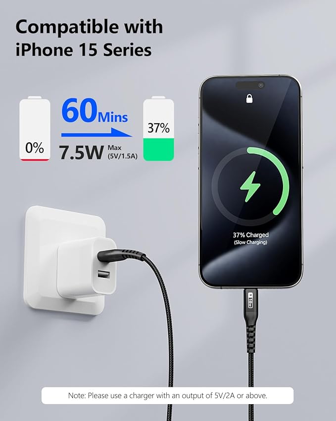 SUNGUY USB C Cable 3FT [3Pack] 3A USB to USB C Cable Fast Charging Data Transfer Braided Compatible with iPhone 16 15 Pro/Pro Max/Plus, Samsung Galaxy S23/S22/S21, Note10/9, USB C Devices, Black