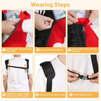 Inspack Dog Backpack Carrier/Cat Carrier, Adjustable Pet Front Carriers Travel Bag for Puppy Medium Dogs, Legs Out, Soft Ventilated Doggie Chest Carry Backpacks for Hiking/Camping, 7-11 lbs, Red